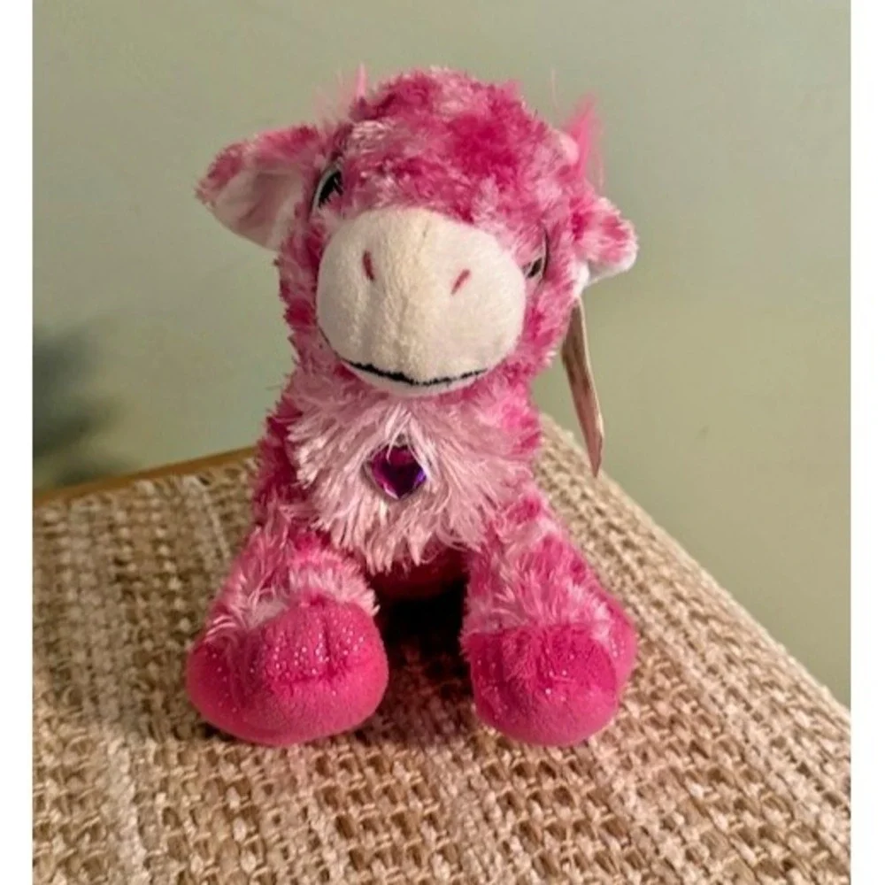 Wild Republic Sweet & Sassy 8-inch Giraffe 2014 Pink White New with Tags